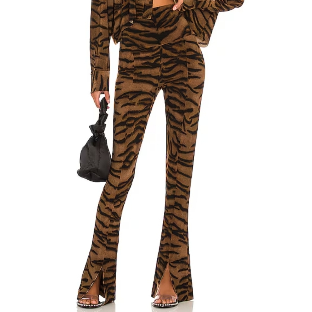 Norma Kamali Tiger spat high rise leggings